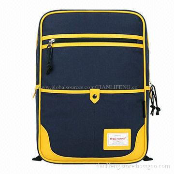 Backpack for laptop, canvas, vertical and simple style